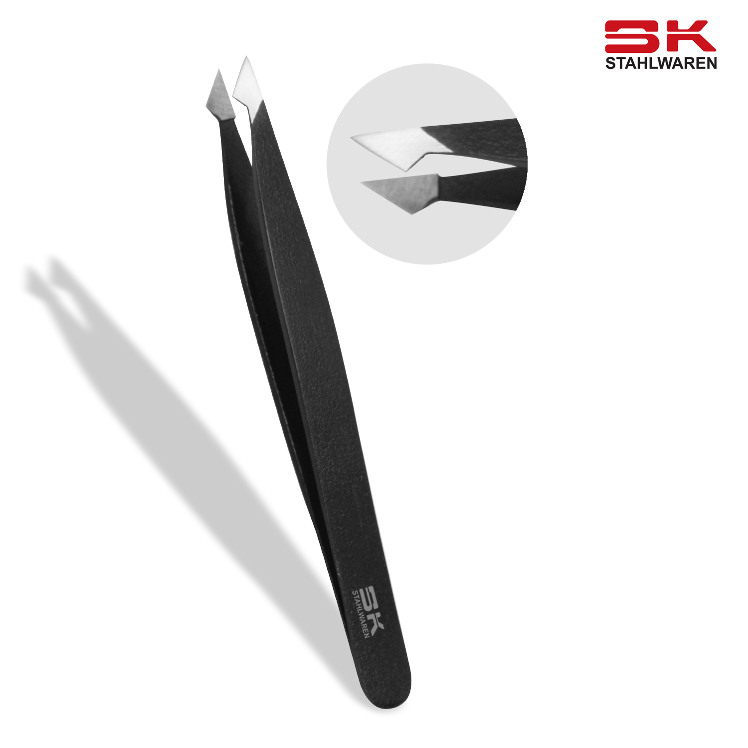 Curved Tip Tweezer Black